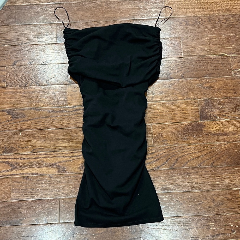 Zara Black Strapless Dress NWOT
